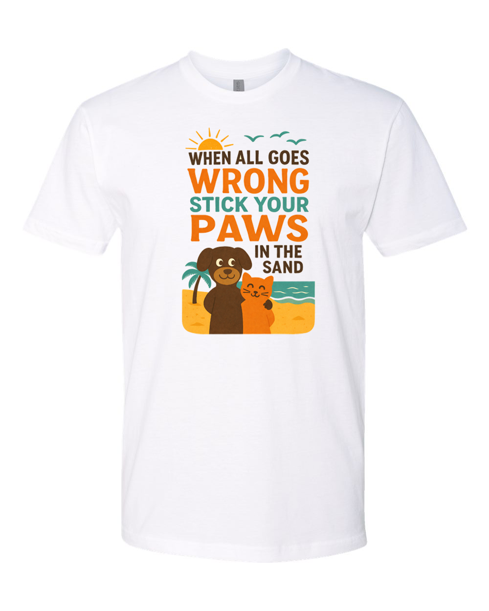 Paws in Sand T-shirt