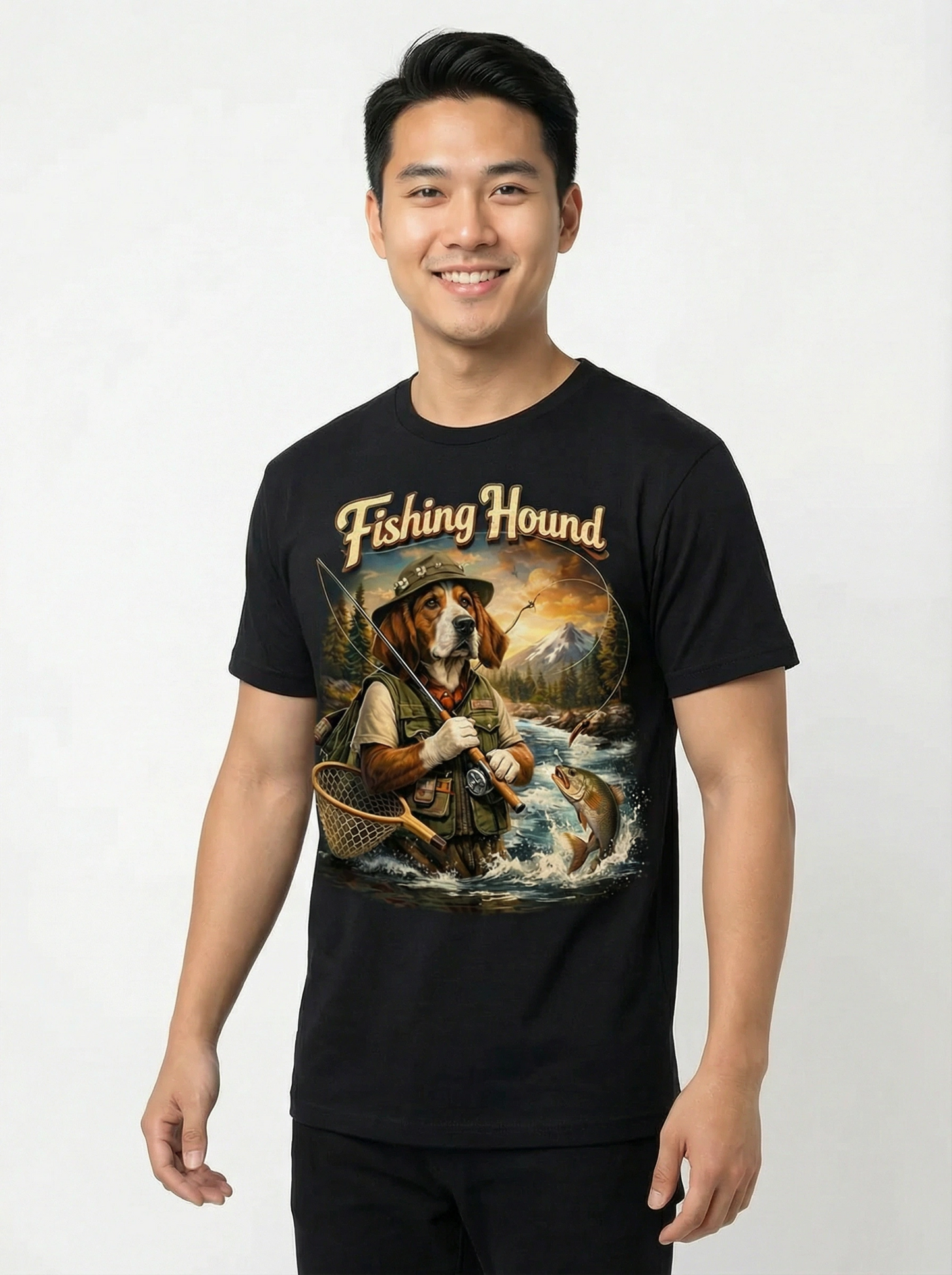 Fishing Hound T-shirt