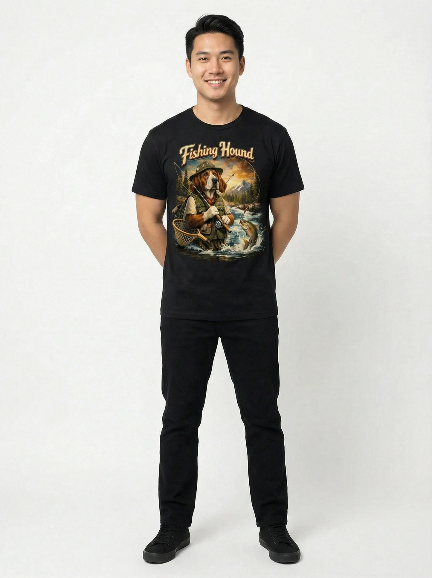 Fishing Hound T-shirt