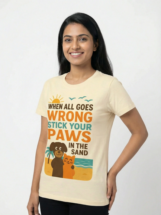 Paws in Sand T-shirt