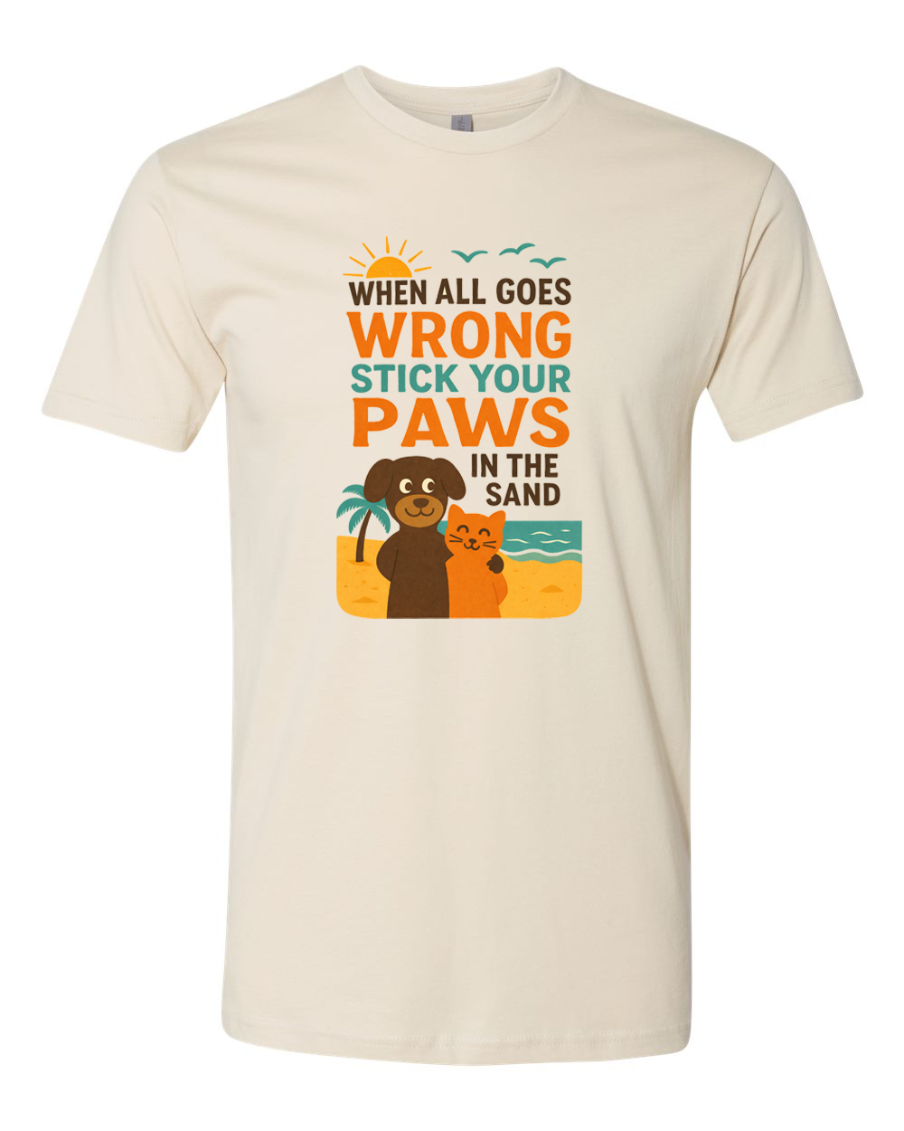 Paws in Sand T-shirt