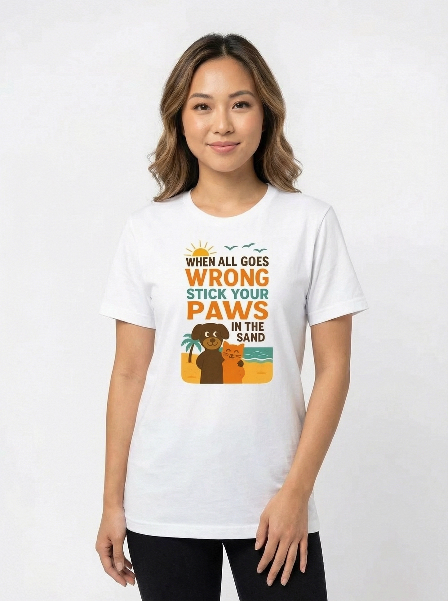 Paws in Sand T-shirt